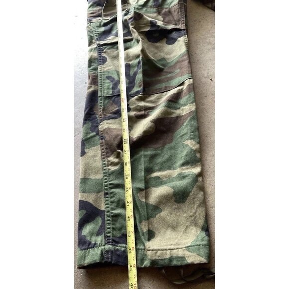 Vintage USA Camo Military Army Multi Pocket Pants Men's Woodland Waist Sz 31-35 - Picture 3 of 14